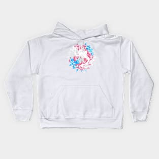 Subtle Tie Dye Mandala Flag Kids Hoodie